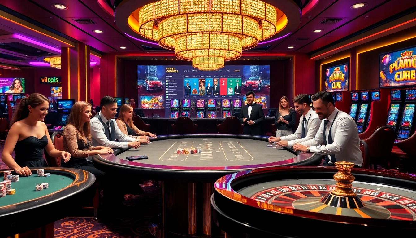 Join the excitement at jun88site.com with professional gaming tables and vibrant casino atmosphere.