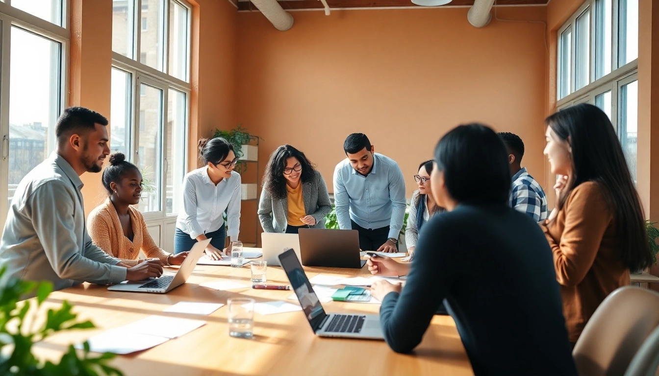 Engaged participants in workforce development workshop sharing ideas and strategies.