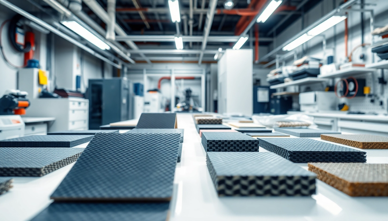 Engineered Composites displayed professionally in a high-tech lab setting.