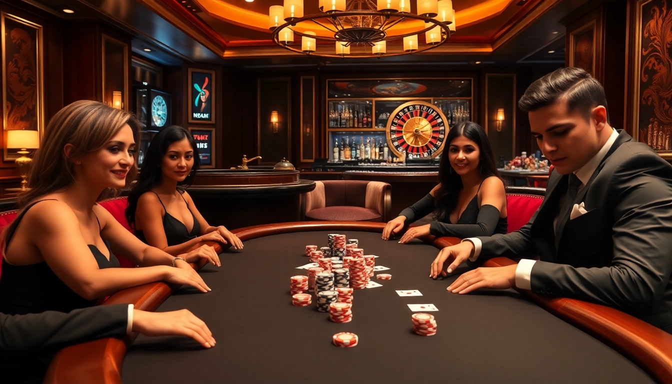 Experience the thrill of high-stakes poker at nk88.luxury with luxurious decor and engaged players.