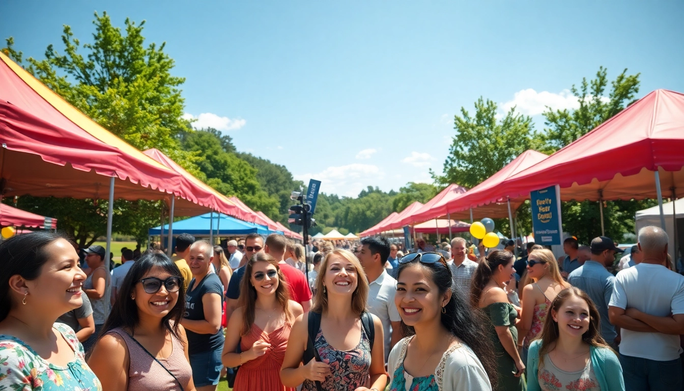 Clarksburg events featuring community gatherings and activities in a vibrant park setting.