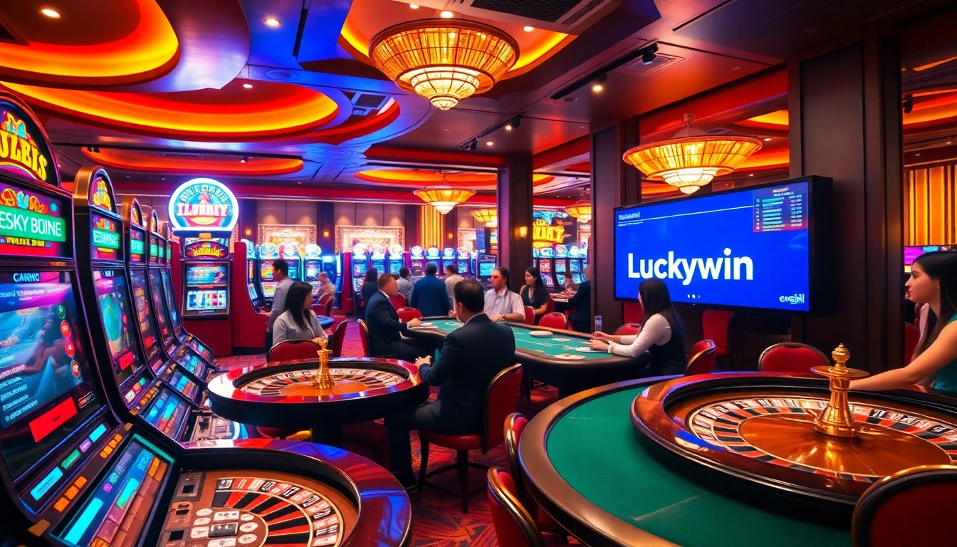 Experience the excitement of gambling at Luckywin's luxurious casino.