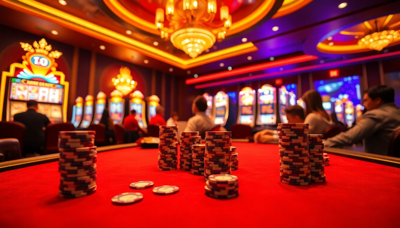 Engage with thrilling games on trang chủ thabet featuring vibrant poker tables.